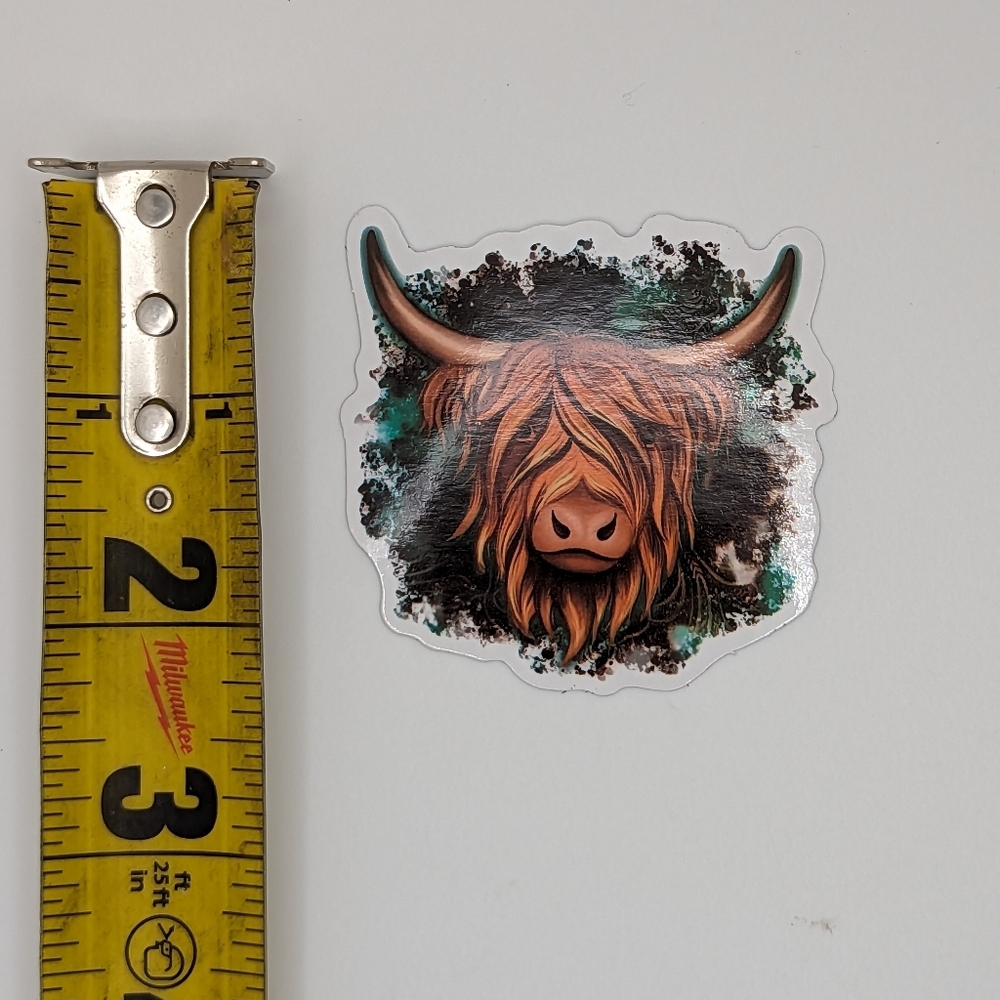Highland Cow Sticker - Picture 2 of 2